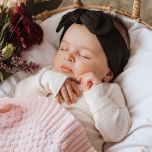 Black Topknot Headband