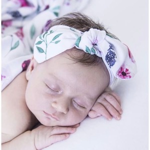 Topknot Headbands: Peony Bloom topknot headband