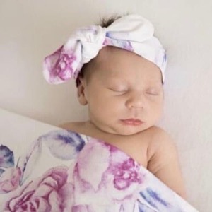 Lilac Skies topknot headband