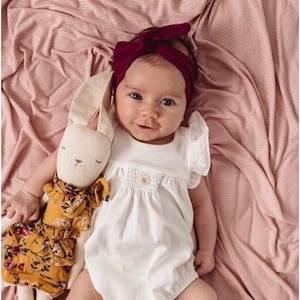 Burgundy Topknot headband