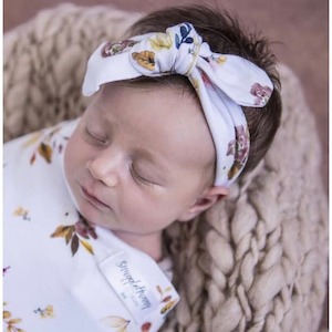 Topknot Headbands: Boho Posy Topknot headband