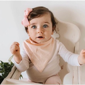 Bibs Teething: Dribble Bib - Peach Pearl