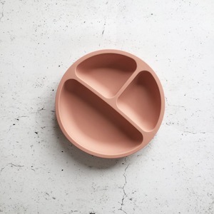 Eat: Silicone Divide Plate - Dixie Pink