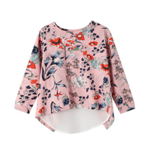Cracked Soda: Grace Floral Chiffon Top