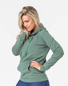 Candenshae: Breastfeeding Hoodie Khaki