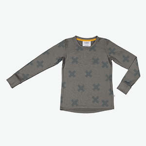 Mello Merino: Long Sleeve Tee - Sherwood Space Junk