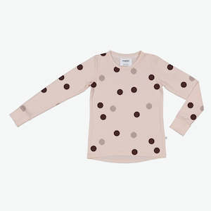 Mello Merino: Long Sleeve Tee - Orbit Dusky Peach
