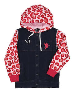 Radicool Kids: Kissed by Radicool pink leopard denim jacket