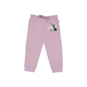 Girls Pants: Track Pants - Lilac Paint Dab