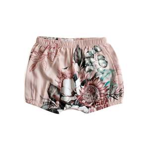 Girls Shorts: Bloomer Shorts - Tropical Bouquet