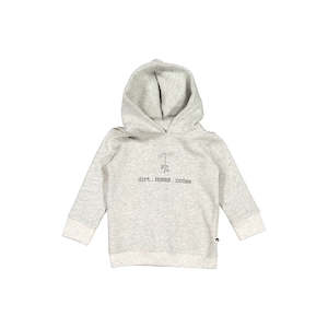 Over The Top Boys: Melange Hoodie - Dirt. Mess. Noise Grey