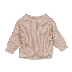 Over The Top Boys: Slouch Sweater - Sand