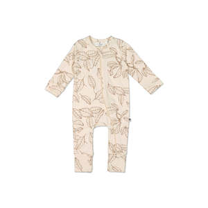 Sleep: Zip Suit - Leaves