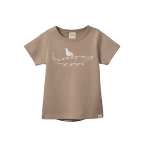 Baby Tops: River Tee - Curious Crocodile