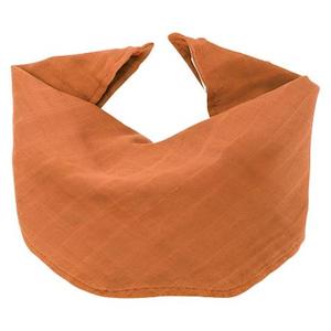 All Baby 0 2yrs: Muslin Bib/Burping Cloth Rust