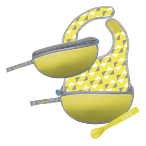 Bibs: Travel Bib & Spoon - Pine Splice