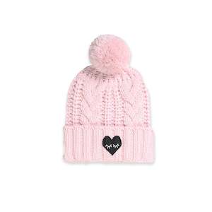 Boys Hats: Cable Beanie - Lemonade Pink