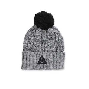 Boys Hats: Cable Beanie - Grey Marle
