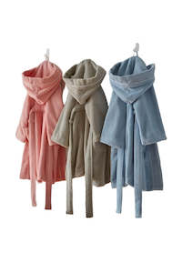 Sleep All: Kids Microcotton Robe Blue 4yr