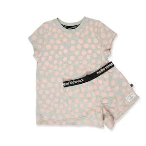 Pyjamas: Spots Summer PJS - Pink Spot