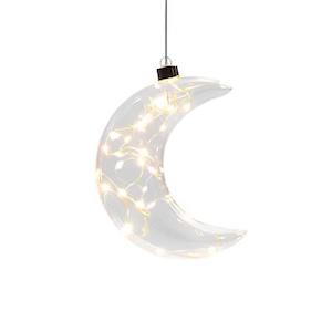 Play All: Hanging Glass Crescent Moon