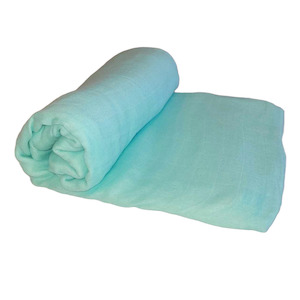 Lily And George: Bamboo/Cotton Muslin - Sky Blue