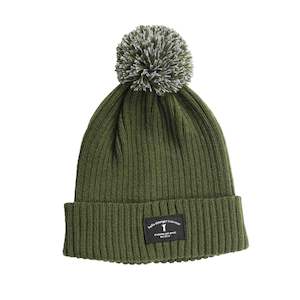 Pom Pom Beanie Green