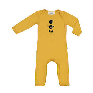 Spaced Out Onesie - Canary
