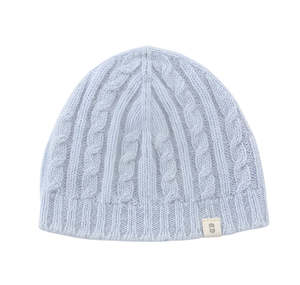 Cable Knit Hat Blue 1-5yr