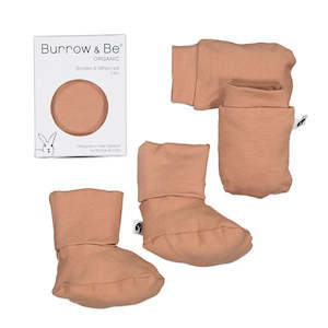 Bootie Mitten Set Tawny Brown