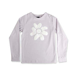 Girls Tops: Girls Long Sleeve Tee Pale Purple