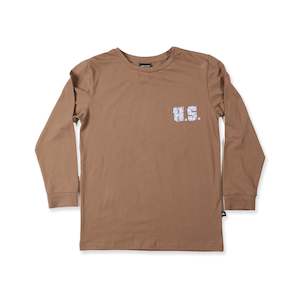 Boys Long Sleeve Tee Chocolate Brown