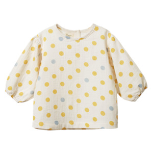 Baby Tops: Elodie Blouse Summer Polka Dot