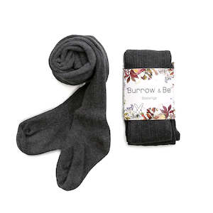 Girls Pants: Rib Stockings - Dark Grey