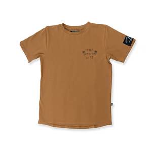 Grom Life Scoop Tee Brown