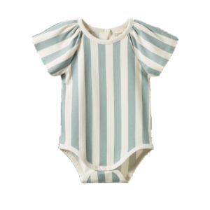 Bodysuits: Faye Bodysuit Star Dew Stripe