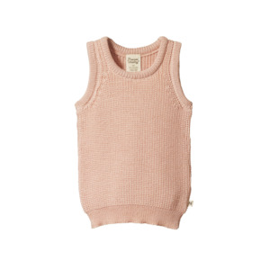 Baby Jerseys Vests: Merino Chunky Knit Vest Rose