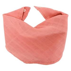 Bibs: Muslin Bib/Burping Cloth Coral