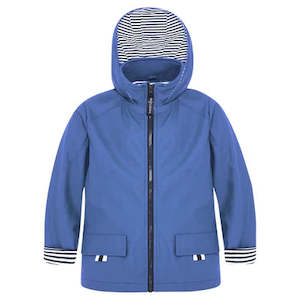 Blue Zip Unisex Raincoat
