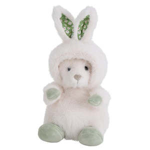 Play All: Plush Bunny Bear White