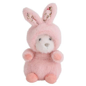 Play All: Plush Bunny Bear Pink