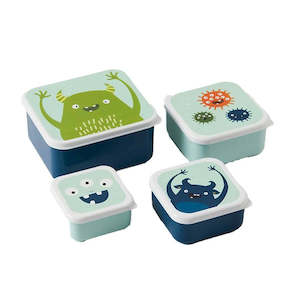 On The Go: Snack Boxes, set of 4 - Monsters