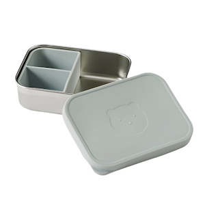 On The Go: Rune Bento Box with Silicone Lid - Steele