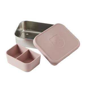 On The Go: Rune Bento Box with Silicone Lid - Musk