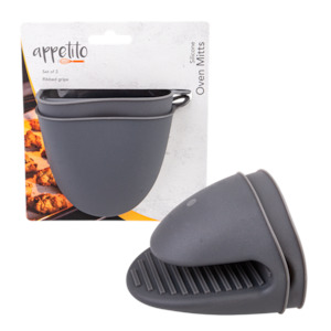 Preparation Utensils: Silicone Oven Mitts Charcoal