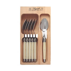 Verdier Teapsoon Set6 Ivory