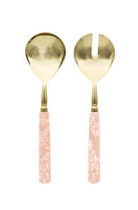 Cutlery: Salad Servers Rose