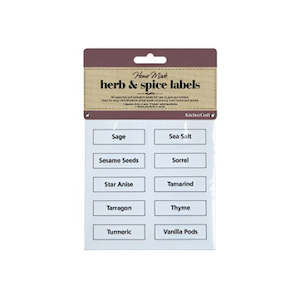 Pantry Labels: Vinyl Spice Labels