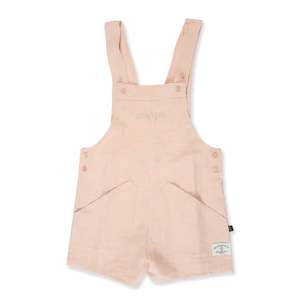 Girls Pants: Dungaree Peach Blush