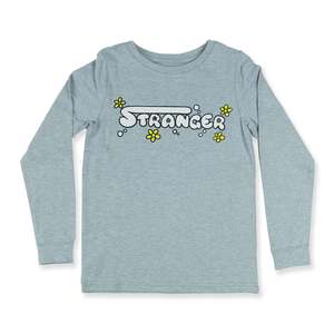 Girls Tops: Long Sleeve Tee Stranger Grey Marle
